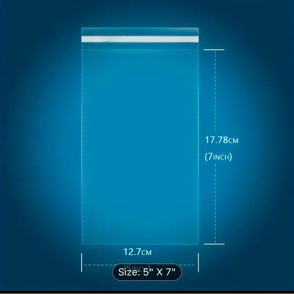 Pack of 100 Clear Resealable Plastic Poly Bags 🆕 - Picture 3 of 6